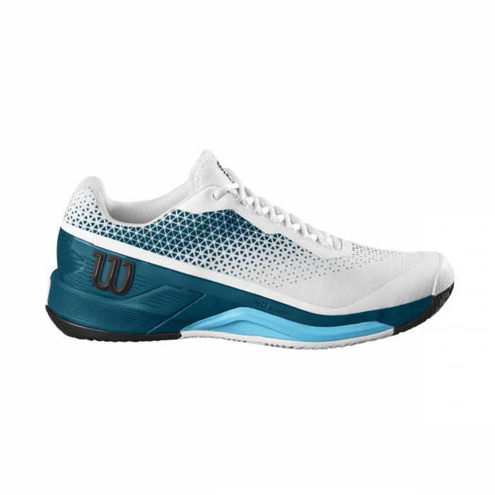 Pantofi sport tenis Wilson Rush Pro 4.0 Clay Wh/Blue Coral/Blu [2]
