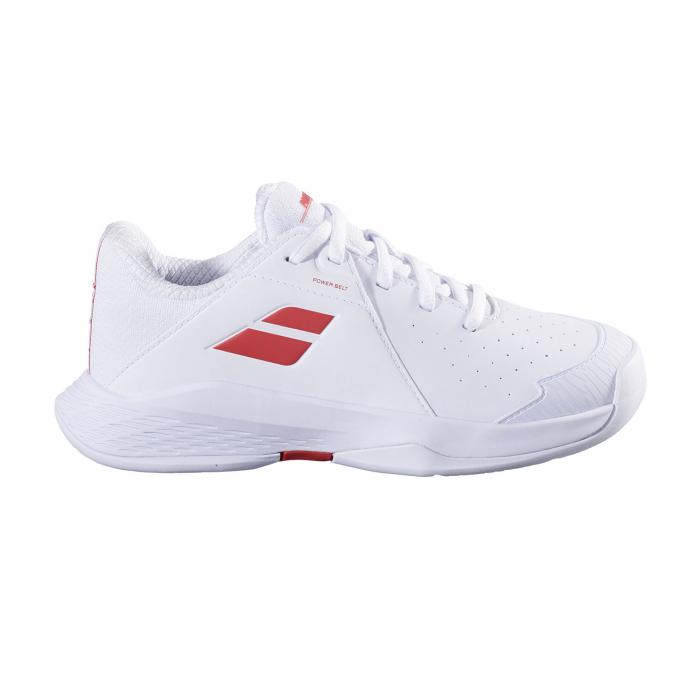 Pantofi tenis Babolat Propulse Junior 3 All Court - alb/rosu [2]