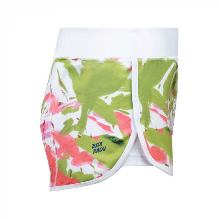 Short BIDI BADU Elani Tech (2 In 1) Dama - Verde/Rosu [3]