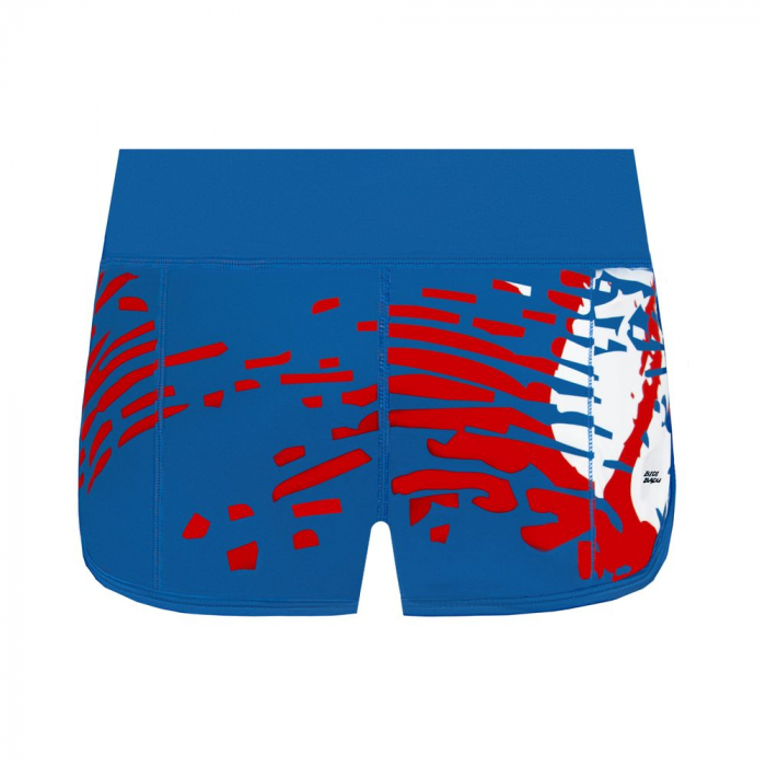 Short BIDI BADU Sua Tech 2 In 1 Dama - Albastru/Alb/Rosu [2]