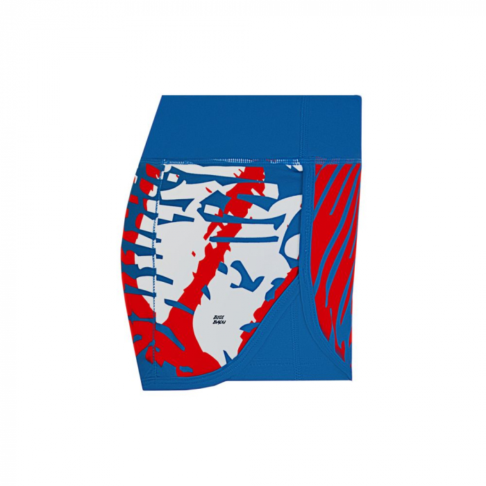 Short BIDI BADU Zuri Tech 2 in 1 Fata - Albastru/Alb/Rosu [3]