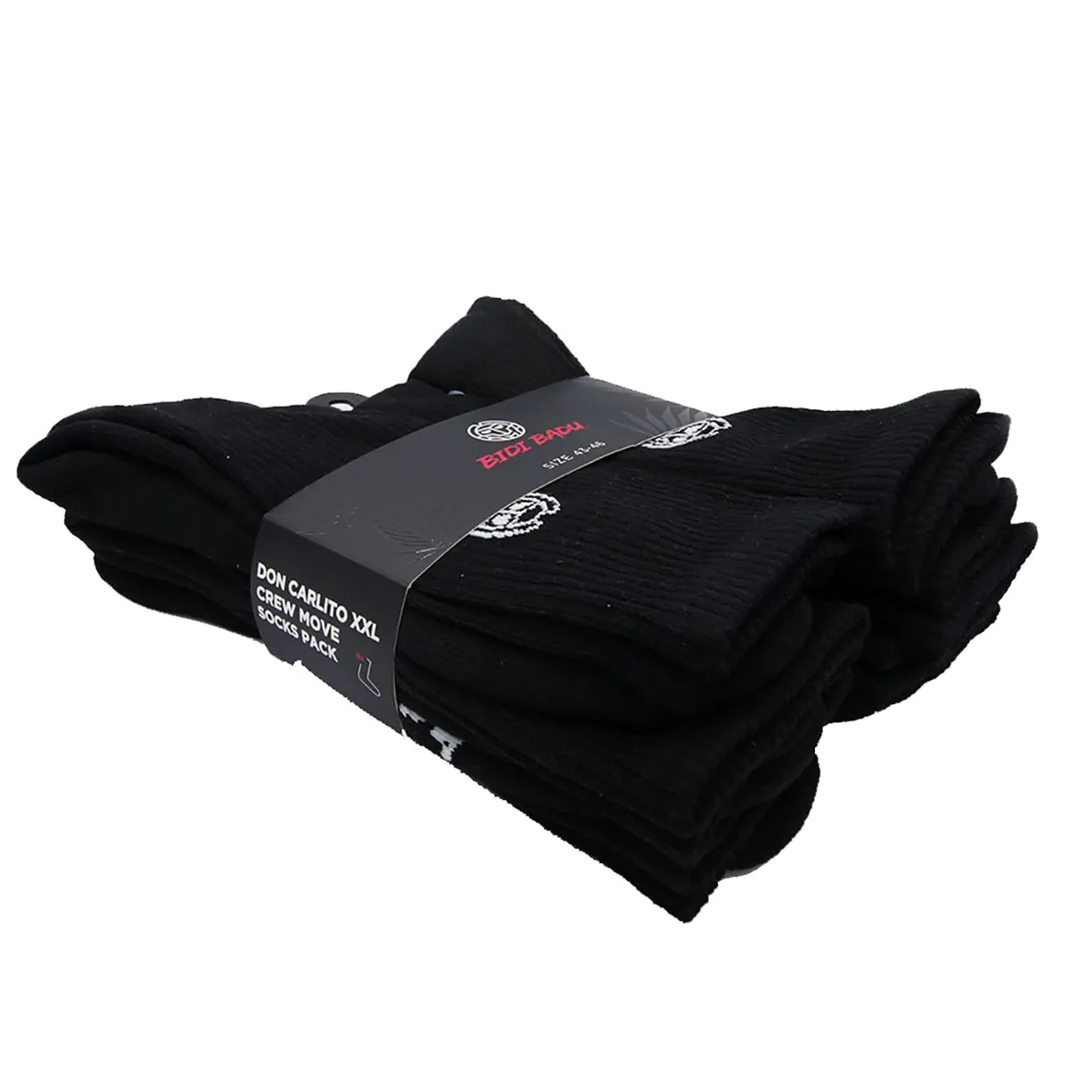 Sosete BIDI BADU Don Carlito XXL Crew Move Socks 6 Perechi - Negru [2]