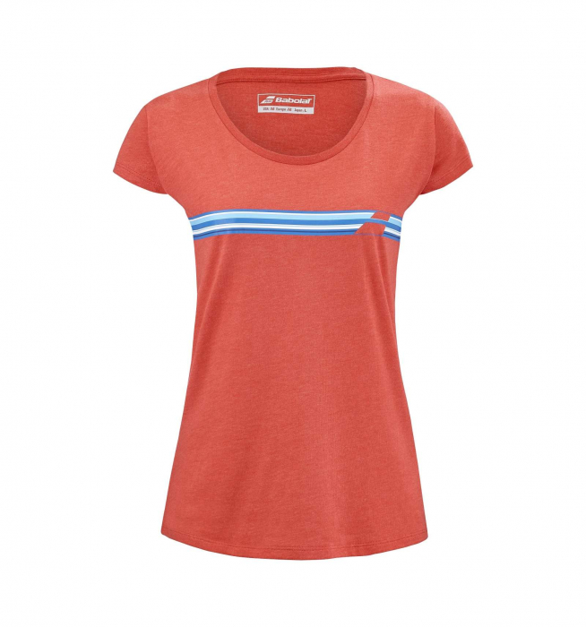 Tricou Babolat Exercise Stripes Dama - Rosu [2]