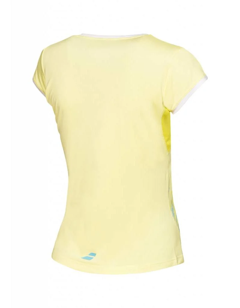 Tricou Babolat Performance Cap Sleeves Dama - galben [2]