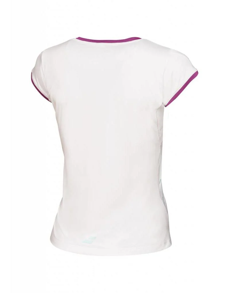 Tricou Babolat Performance Cap Sleeves Dama - alb [2]