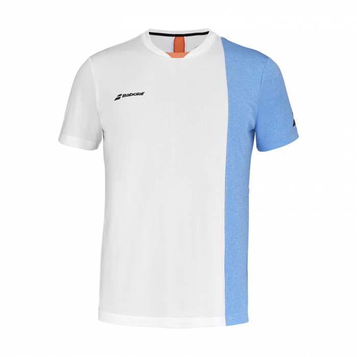 Tricou baieti Babolat Play - alb/albastru [2]