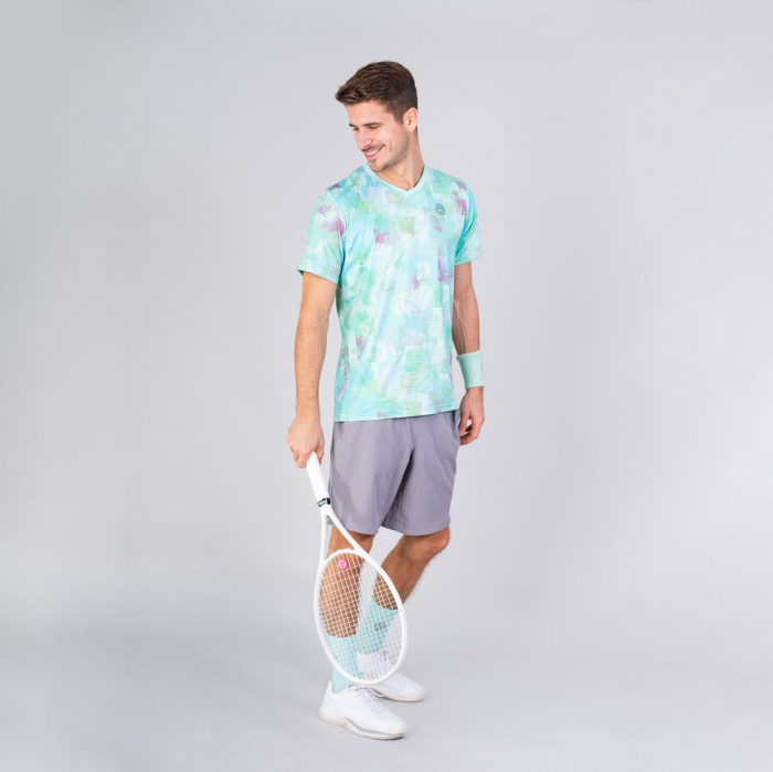 Tricou barbat BIDI BADU Kovu Tech - Verde/Gri Inchis [3]