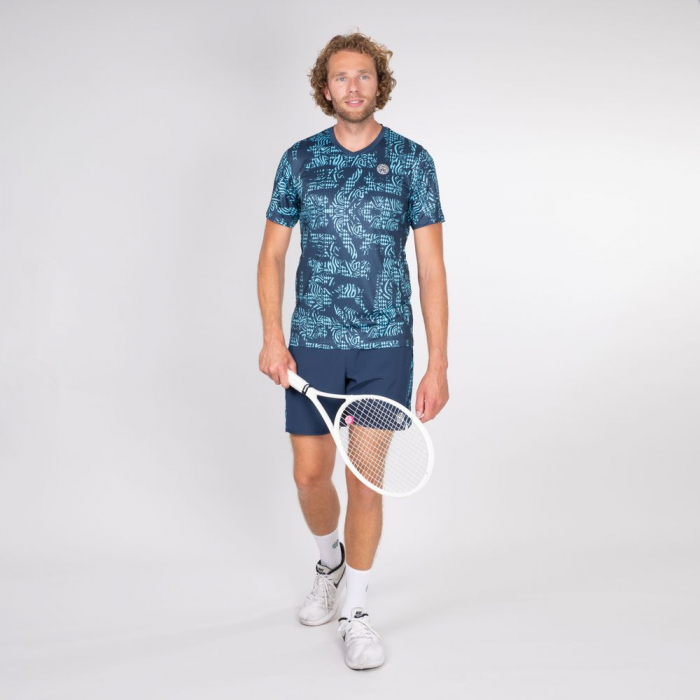Tricou barbat BIDI BADU Madu Tech - Albastru Inchis/Aqua [3]