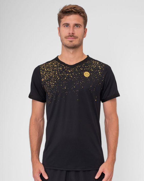 Tricou barbat BIDI BADU Paris  - Negru/Auriu [5]