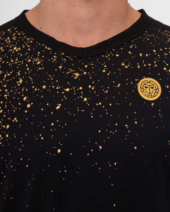 Tricou barbat BIDI BADU Paris  - Negru/Auriu [3]