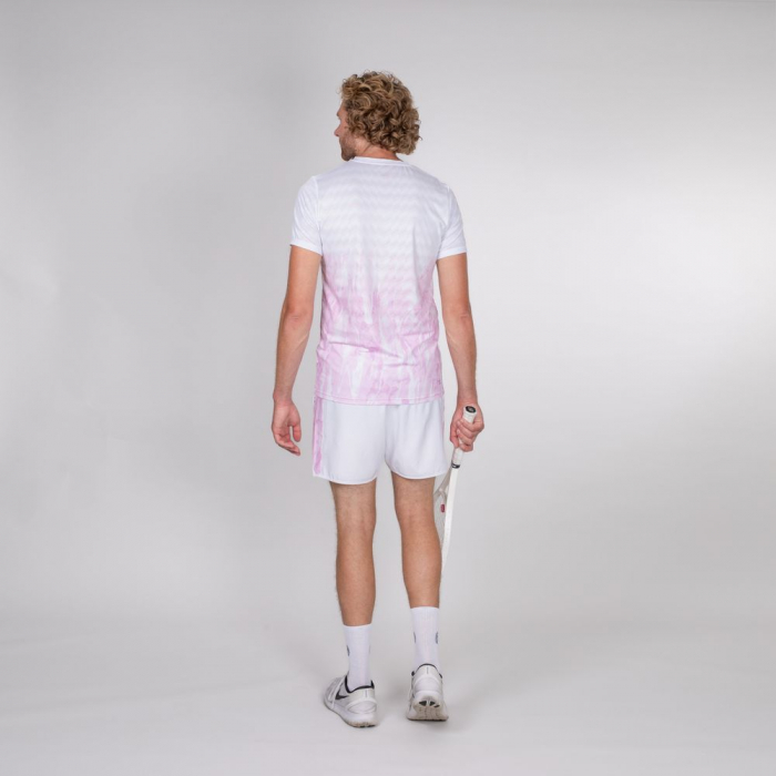 Tricou barbat BIDI BADU Tafari Tech - Liliac/Alb [4]