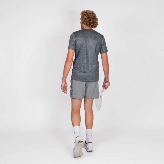 Tricou barbat BIDI BADU Yero Tech Polo - Gri Inchis [4]