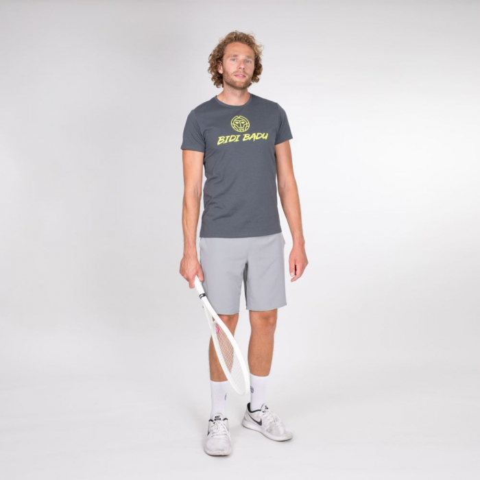 Tricou barbat BIDI BADU Yosan Lifestyle - Gri Inchis [3]