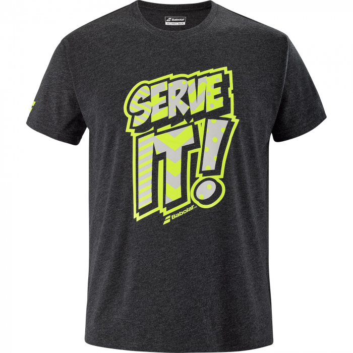 Tricou barbati Babolat Exercise Message  - Negru [2]