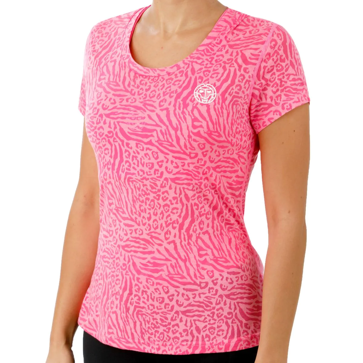 Tricou BIDI BADU Anni Burnout Dama - Roz [4]