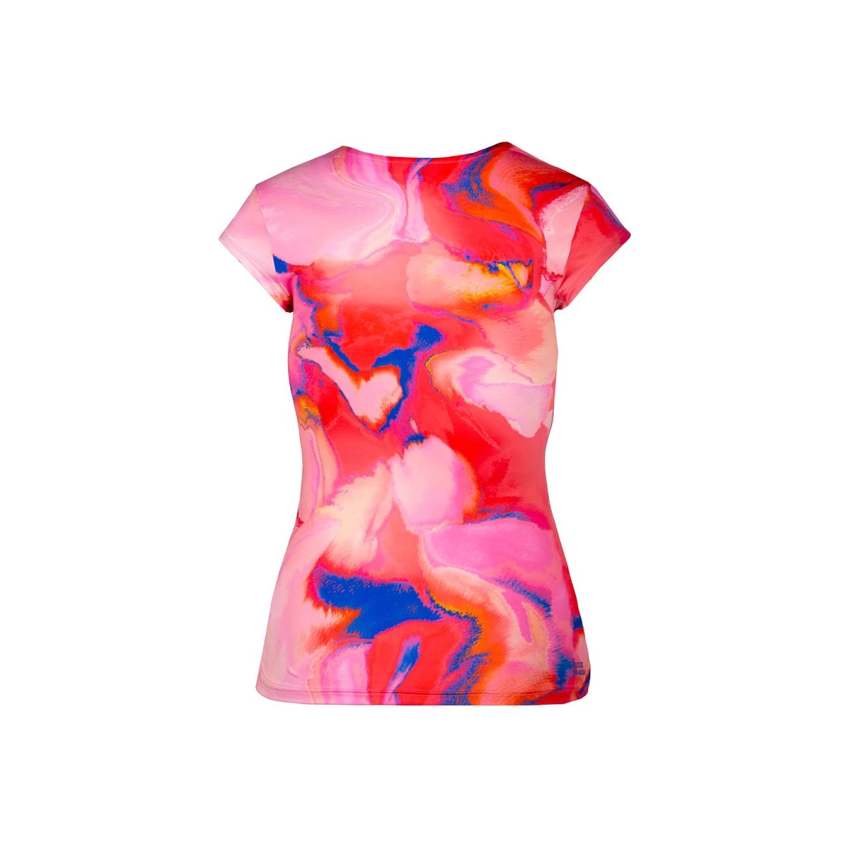 Tricou BIDI BADU Bella 2.0 Tech V-Neck Dama - Rosu/Albastru [2]