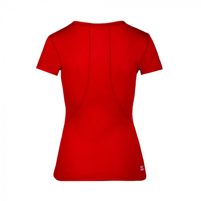 Tricou BIDI BADU Calla Tech Roundneck Fata - Rosu Inchis [2]