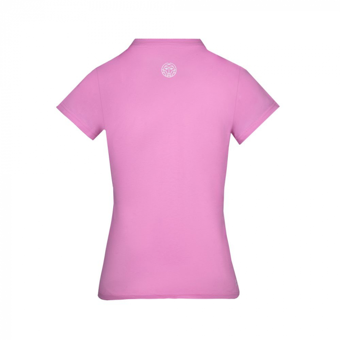 Tricou BIDI BADU Chinara Basic Logo Fata - Roz [2]