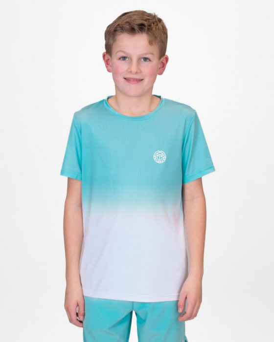 Tricou BIDI BADU Crew Gradiant Baiat - Aqua/Alb [3]