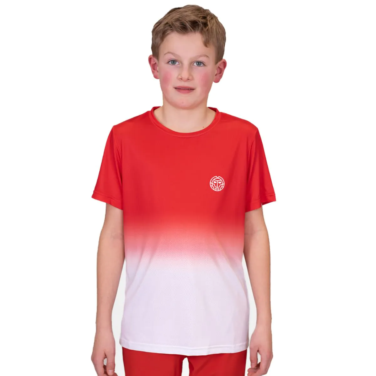 Tricou BIDI BADU Crew Gradiant Baiat - Rosu/Alb [3]