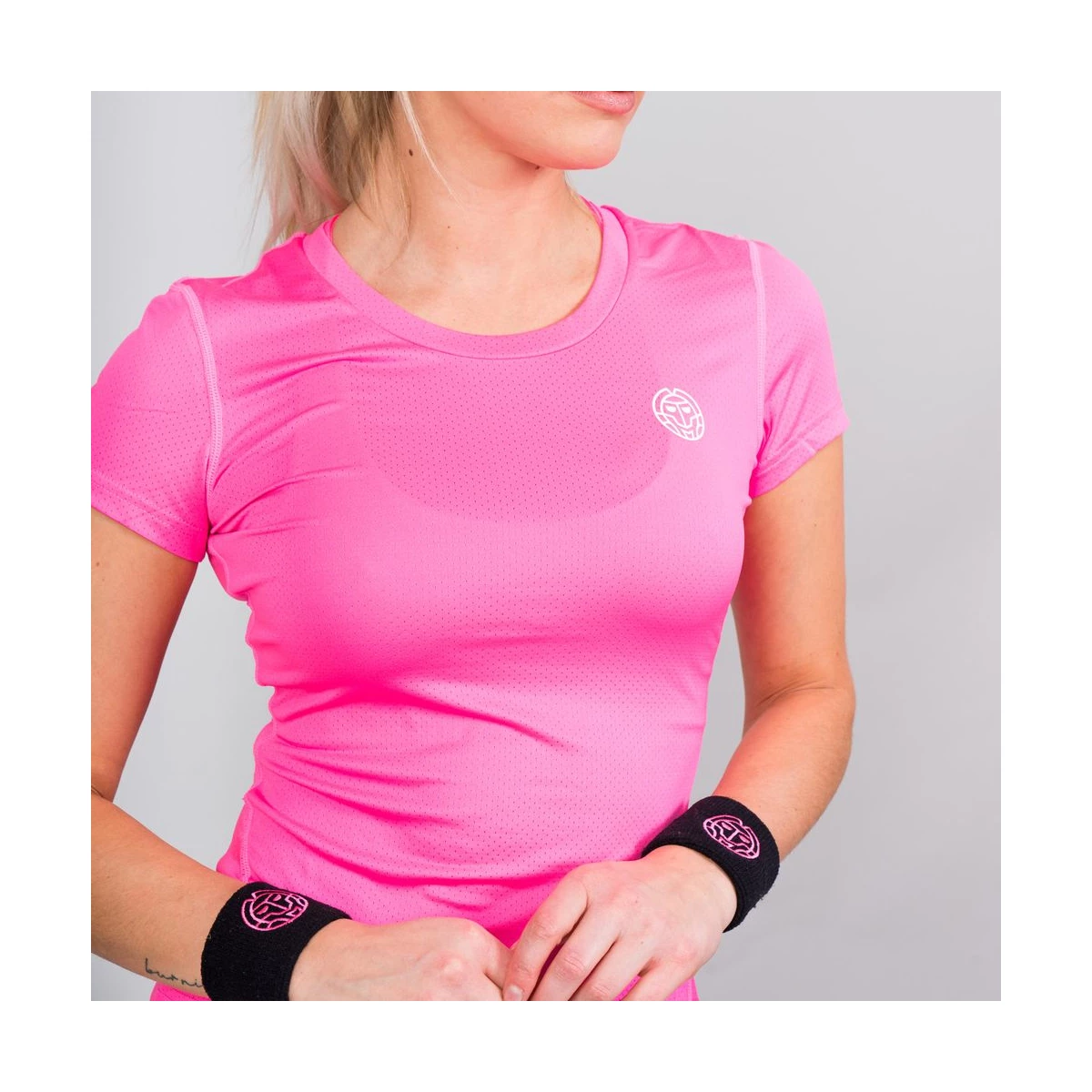 Tricou BIDI BADU Eve Tech Roundneck Dama - Roz [3]