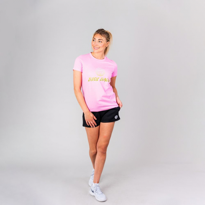 Tricou BIDI BADU Lamia Basic Logo Dama - Roz [3]
