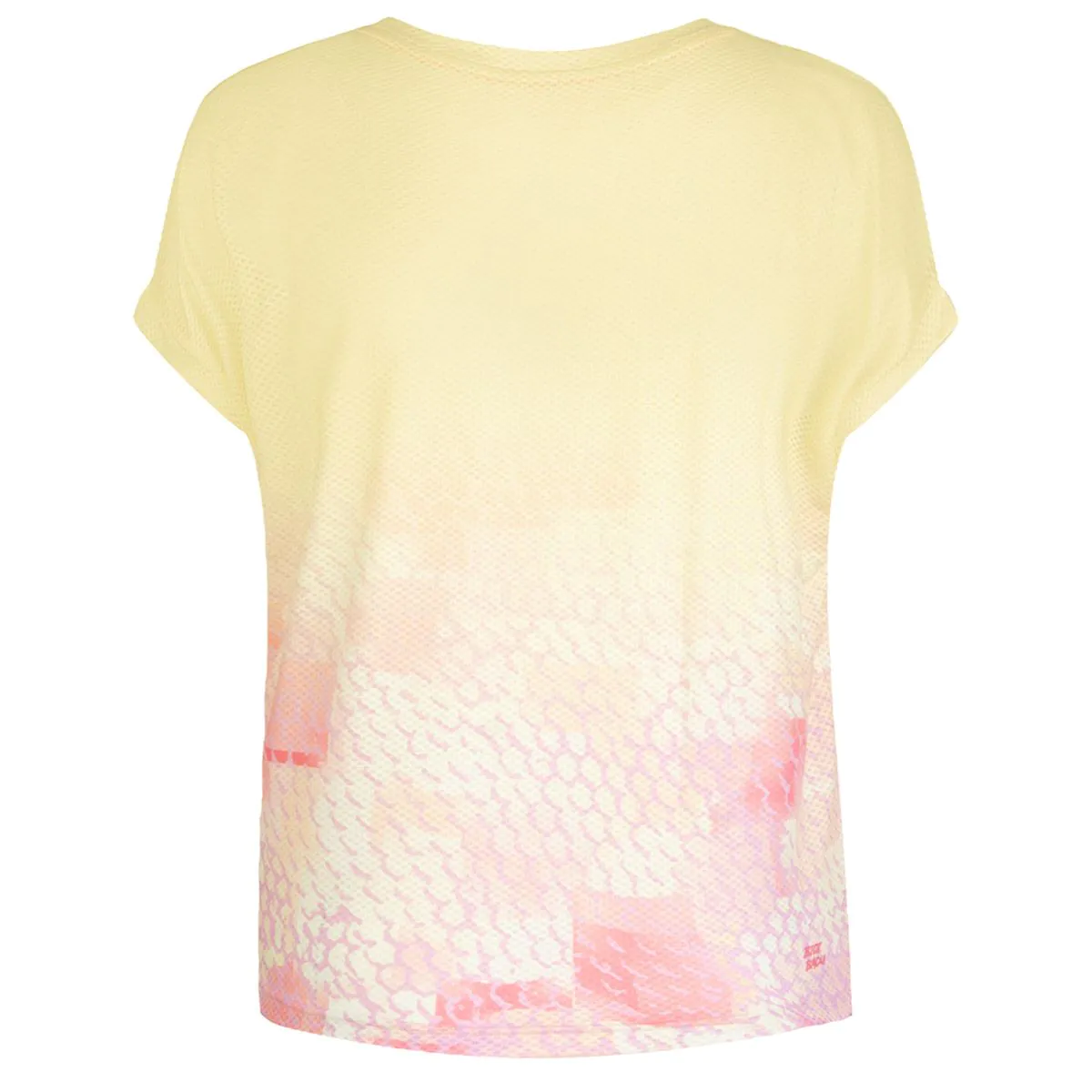 Tricou BIDI BADU Nadra Tech Dama - Galben Deschis/Roz [2]