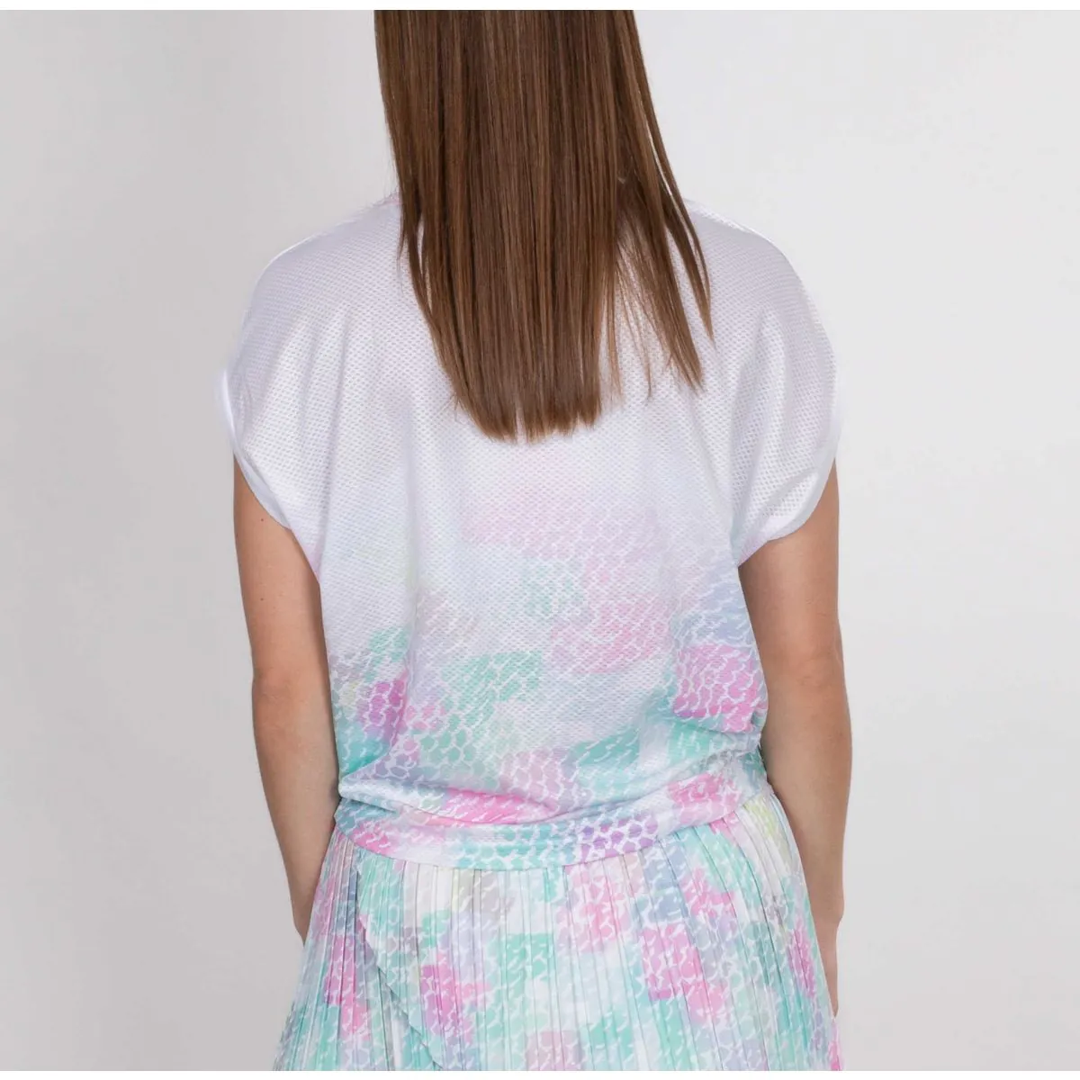 Tricou BIDI BADU Nadra Tech Dama - Alb/Roz [4]