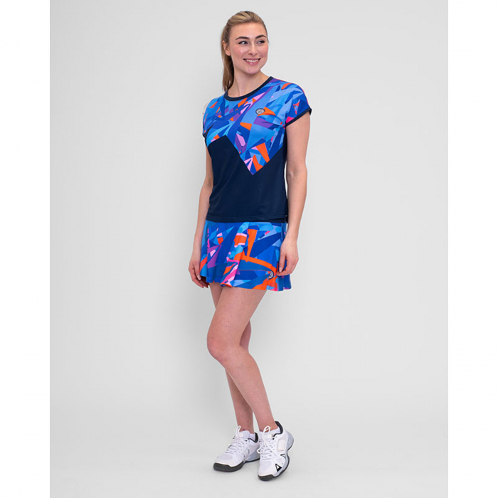 Tricou BIDI BADU Spike Capsleeve Dama - Bleumarin/Albastru [4]