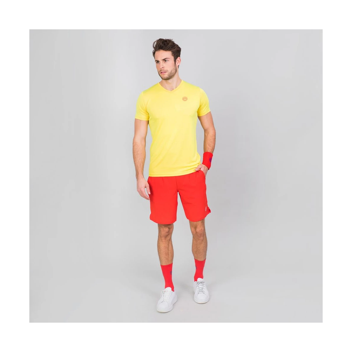 Tricou BIDI BADU Ted Tech Barbat - Galben/Rosu [3]