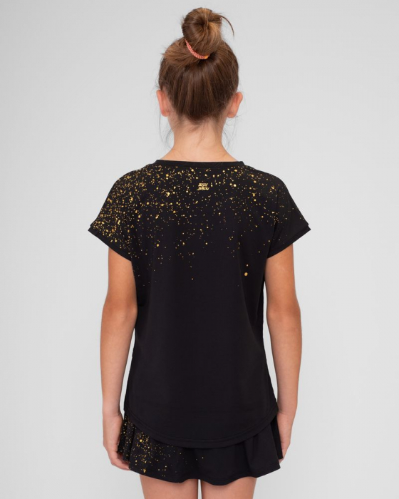 Tricou fata BIDI BADU Paris 2024 - Negru/Auriu [4]