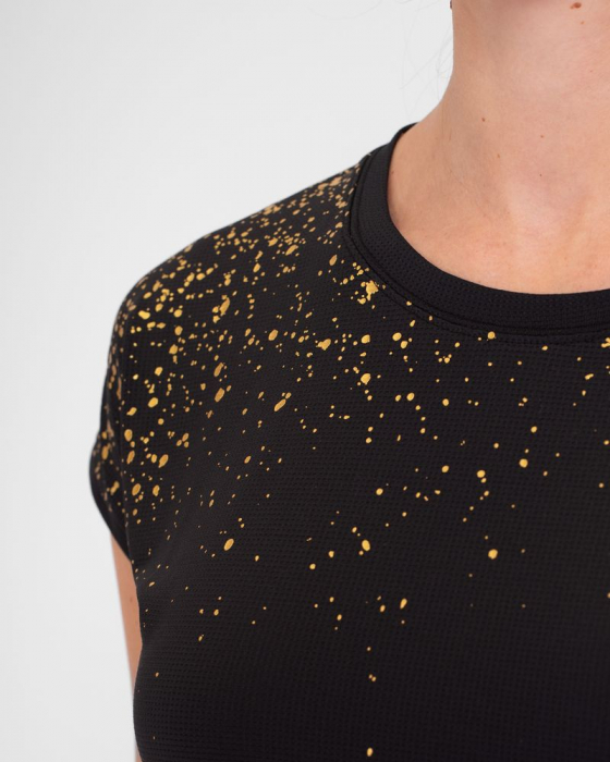 Tricou fata BIDI BADU Paris 2024 - Negru/Auriu [5]