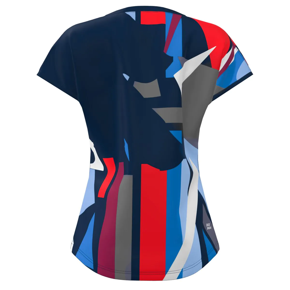 Tricou fete BIDI BADU New York 2024 Capsleeve - Bleumarin/Rosu/Albastru [2]