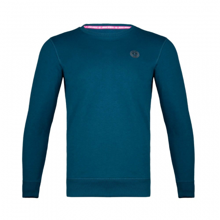 Bluze si hanorace barbati - Bluza barbati BIDI BADU Chaka Basic Crew  - Petrol