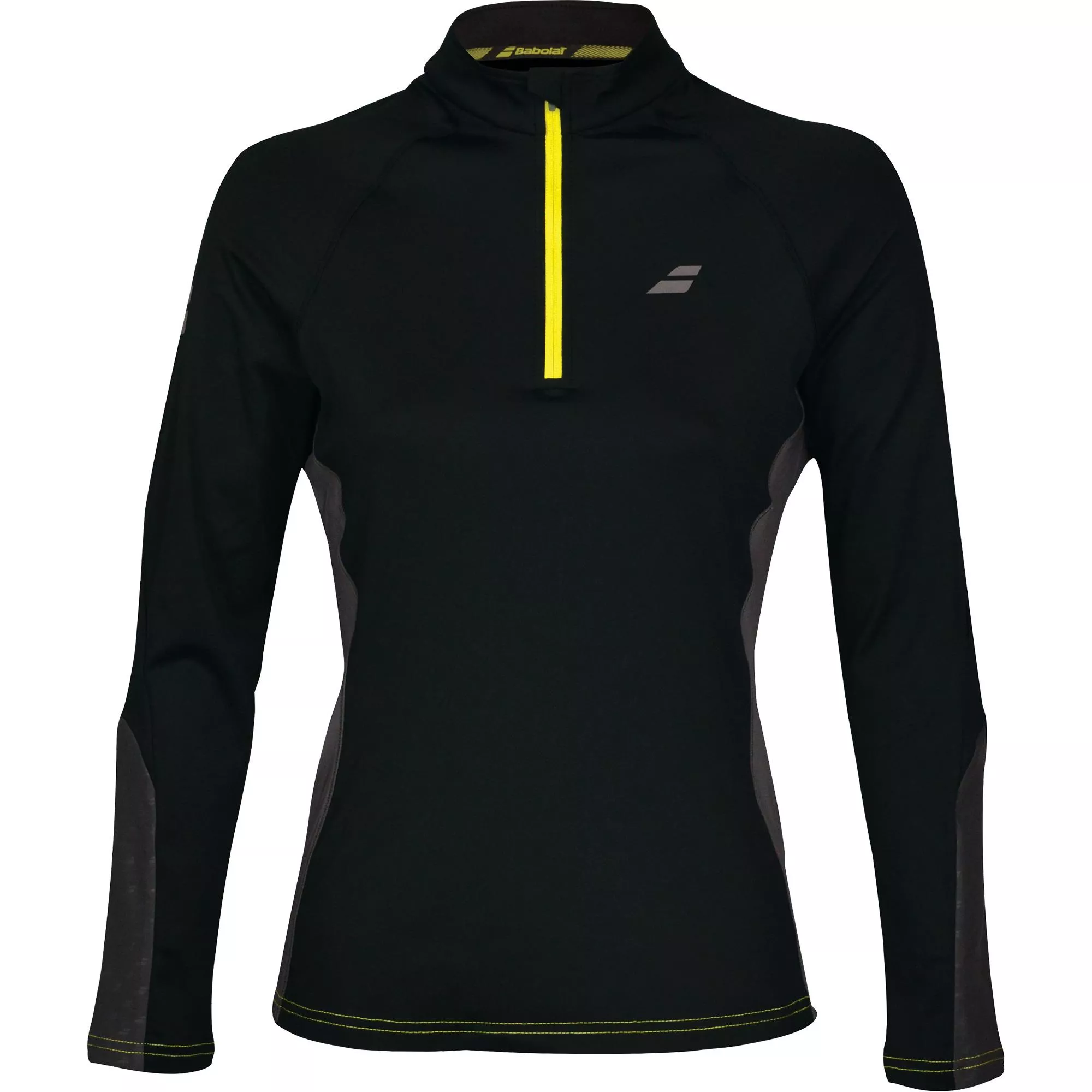 Bluze si hanorace dama - Bluza dama Babolat Core 1/2 Zip - negru/gri