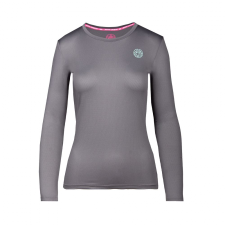 Bluze si hanorace dama - Bluza dama BIDI BADU Pia Tech Roundneck - gri
