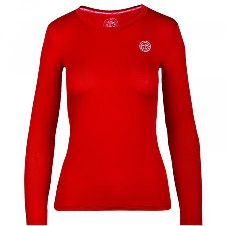 Bluze si hanorace dama - Bluza dama BIDI BADU Pia Tech Roundneck - rosu