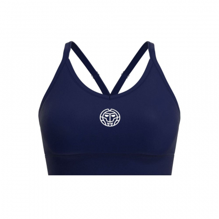 Bustiere dama - Bustiera BIDI BADU Crew Low Support Strappy Dama - Albastru Inchis