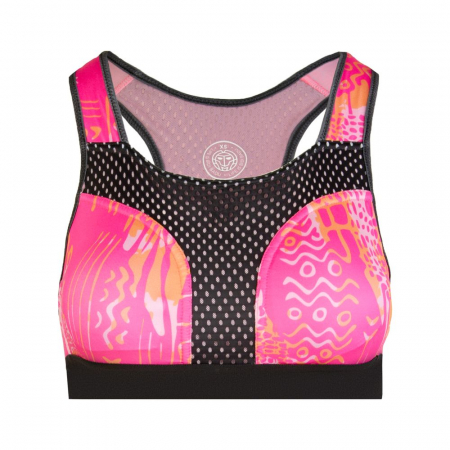 Bustiere dama - Bustiera BIDI BADU Singa Tech Dama - Gri Inchis/Roz