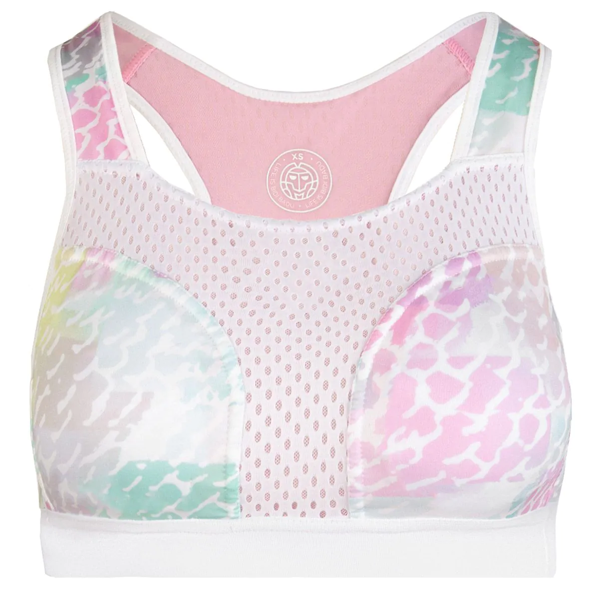 Bustiere dama - Bustiera BIDI BADU Singa Tech Dama - Alb/Roz