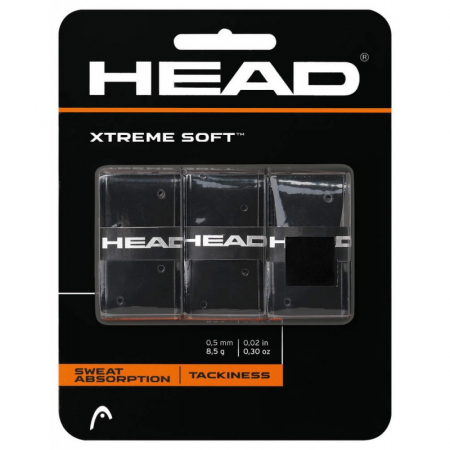 Gripuri si Overgripuri - HEAD Xtreme Soft overgrip 3/set - negru