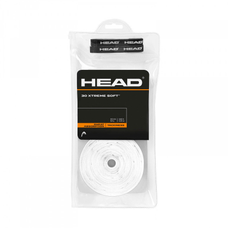 Gripuri si Overgripuri - HEAD Overgrip XtremeSoft 30b/pachet - alb