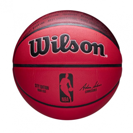 Alte sporturi - Minge baschet Wilson NBA TEAM CITY COLLECTOR Miami Heat 24-25