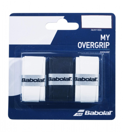 Gripuri si Overgripuri - Overgrip Babolat My Overgrip x3 - Negru / Alb
