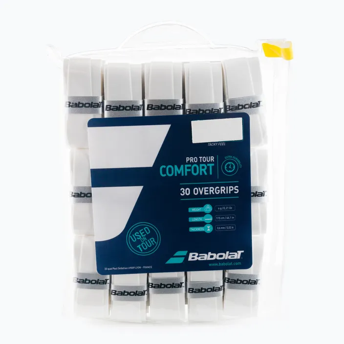 Gripuri si Overgripuri - Overgrip Babolat Pro Tour x30 - Alb