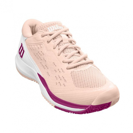 Pantofi tenis dama - Pantof sport tenis Wilson Rush Pro Ace Scallop Sh/Wh/Baton
