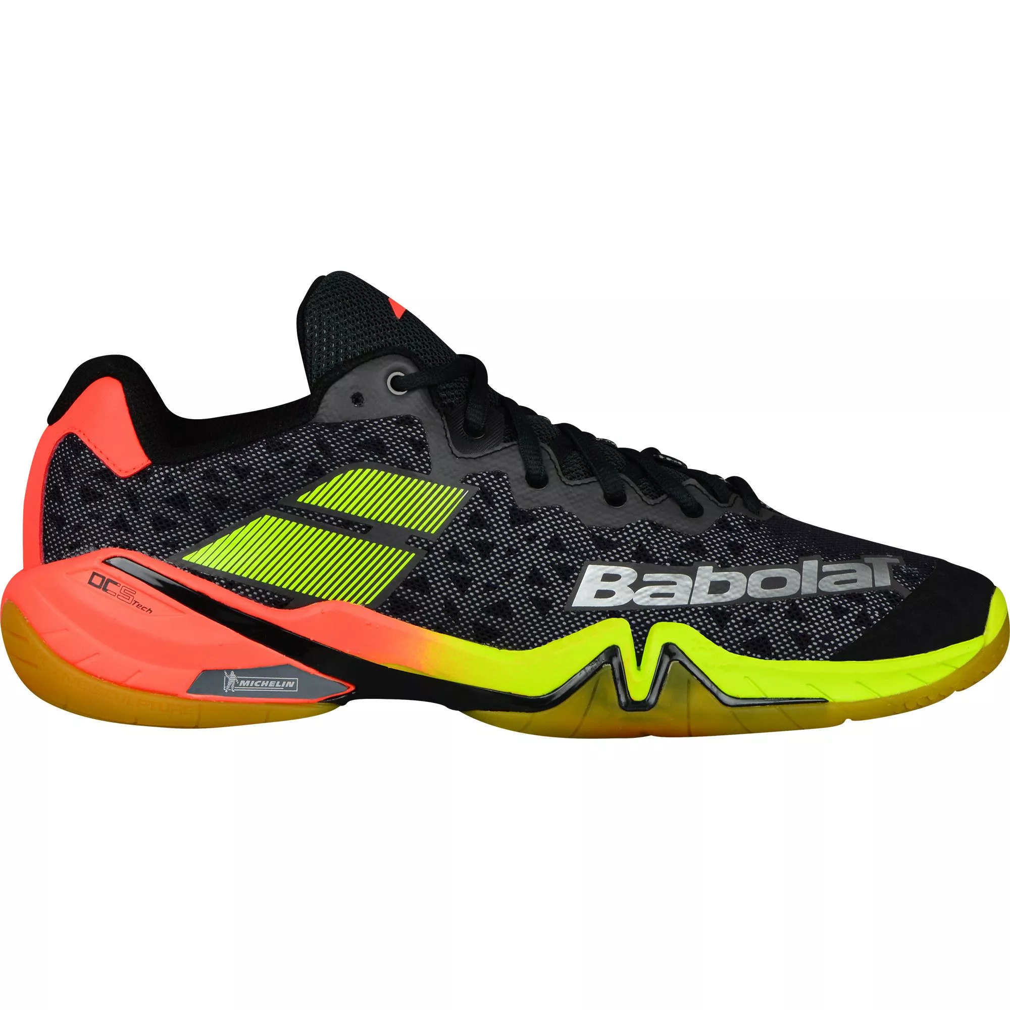 Pantofi tenis barbati - Pantofi barbati badminton Babolat Shadow Tour  - Negru / Rosu / Galben