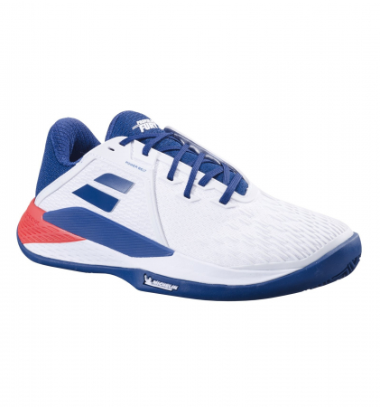Pantofi tenis barbati - Pantofi de Tenis Babolat Propulse Fury 3 Clay Barbat - Alb / Albastru