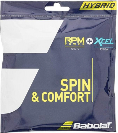 Racordaje plic 12m - Racordaj Hybrid Babolat RPM Power 1.25 + XCel 1.30