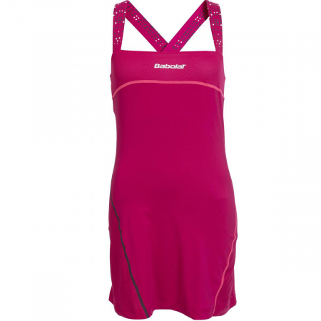 Rochii dama - Rochie Babolat Match Performance Dama - Rosu Cireasa